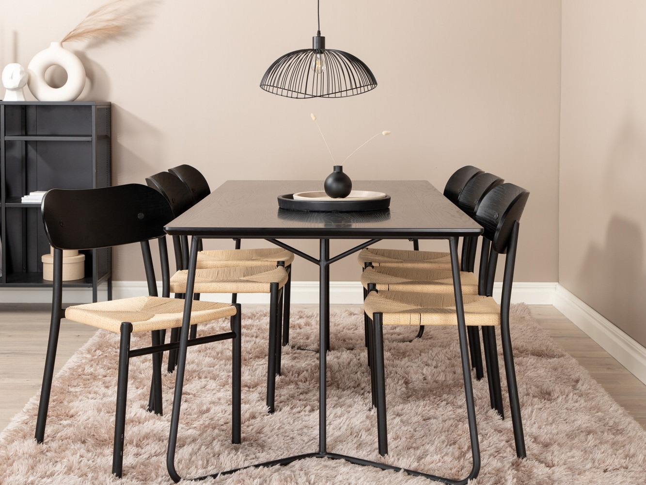 Set de mese Dallas 2716 (Negru + Maro deschis)