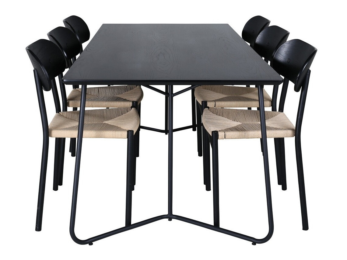 Set de mese Dallas 2716 (Negru + Maro deschis)