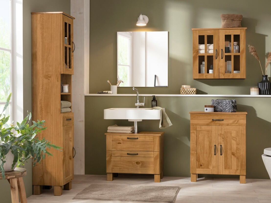 Cabinet de baie neancorat Ophlevu 106 (Pin)