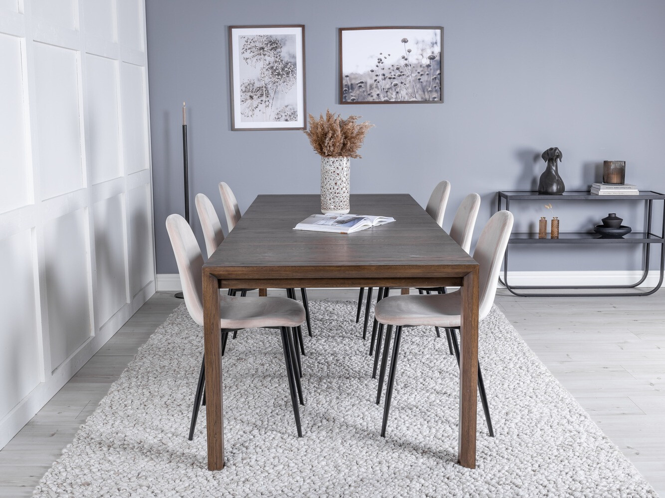 Set de dining Dallas 1632 (Stejar închis)