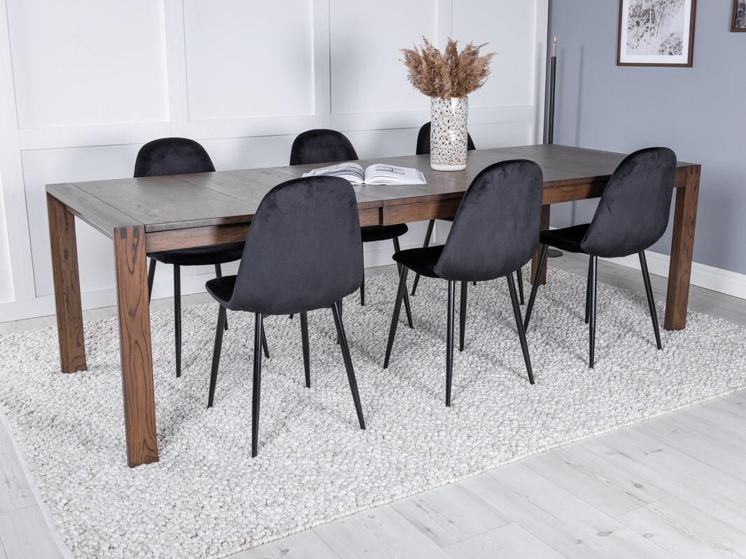 Set de dining Dallas 2027 (Lemn închis la culoare)