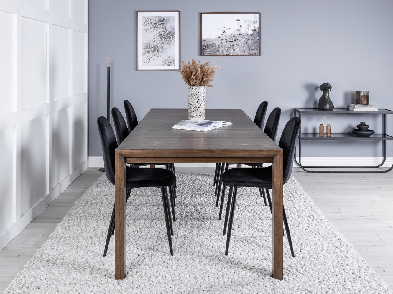 Set de dining Dallas 2027 (Lemn închis la culoare)