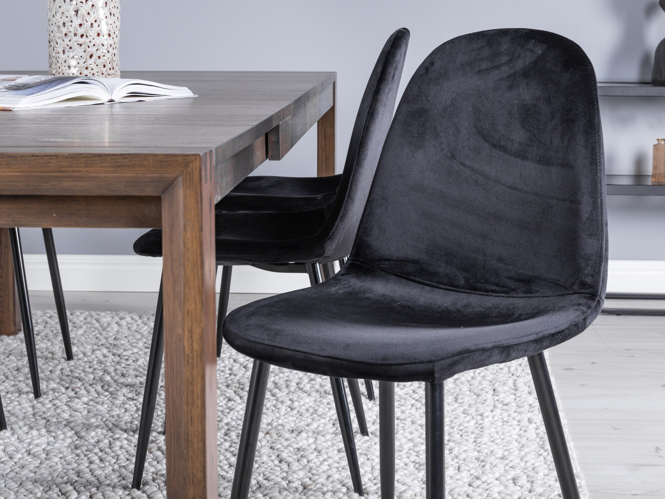 Set de dining Dallas 2027 (Lemn închis la culoare)