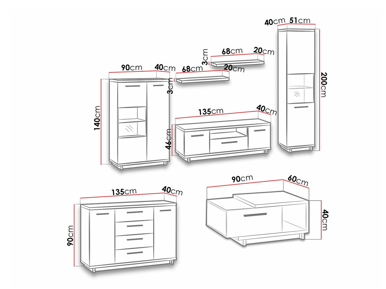 Set de living Morlira 115