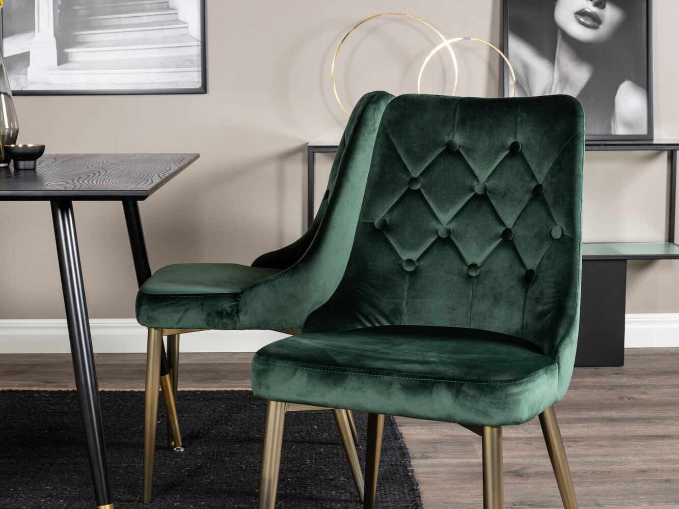 Set de mese Dallas 1673 (Verde + auriu)