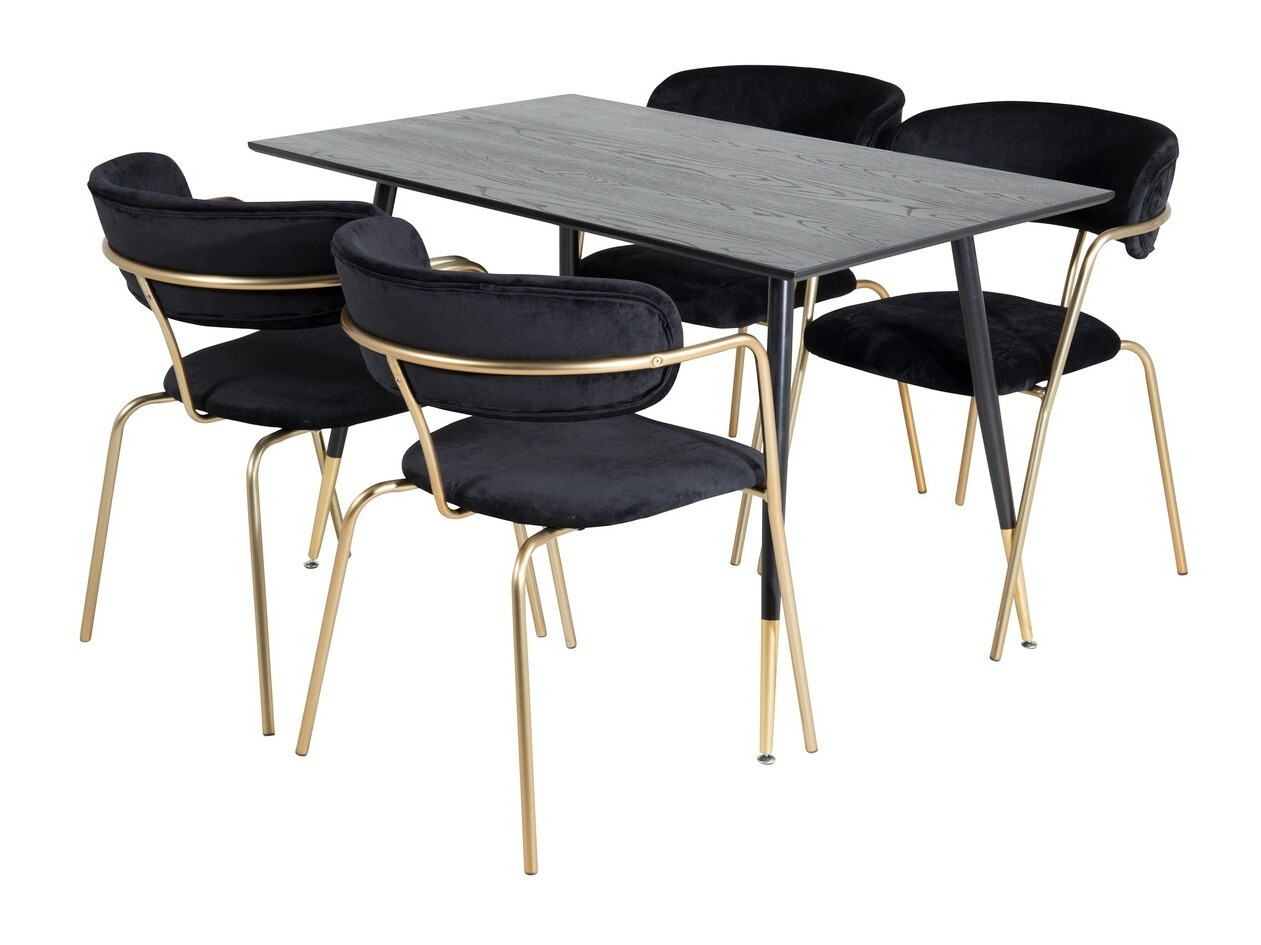 Set de mese Dallas 1694 (Negru + Auriu)