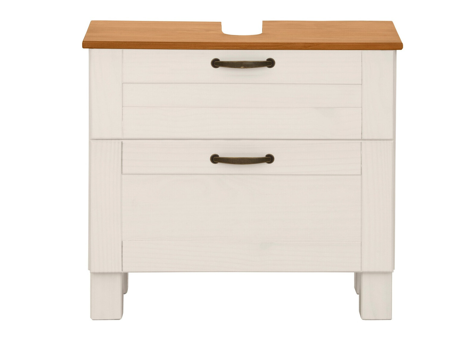 Mască de baie neancorată Ophlevu 102 (Alb + Stejar Honey)