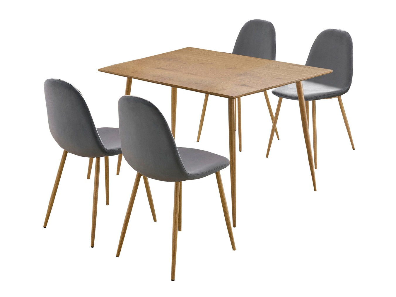 Set de mese Denton 764 (Gri + Stejar)