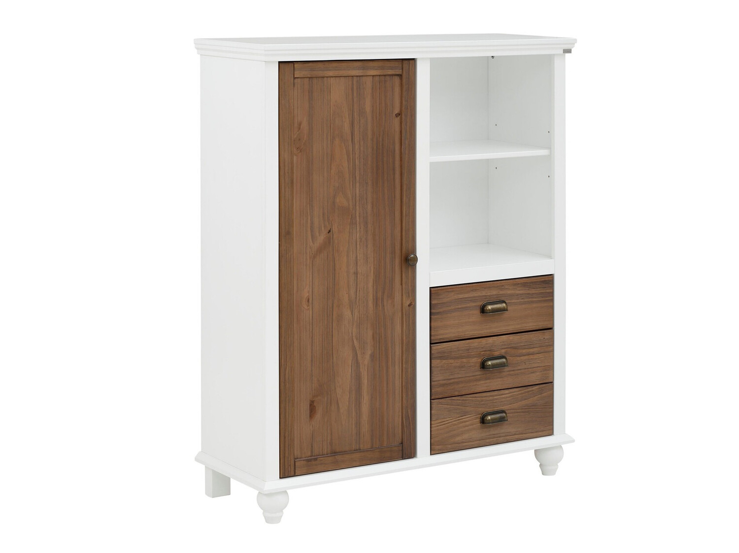 Comodă Tivmeri 103 (Alb + Maro)