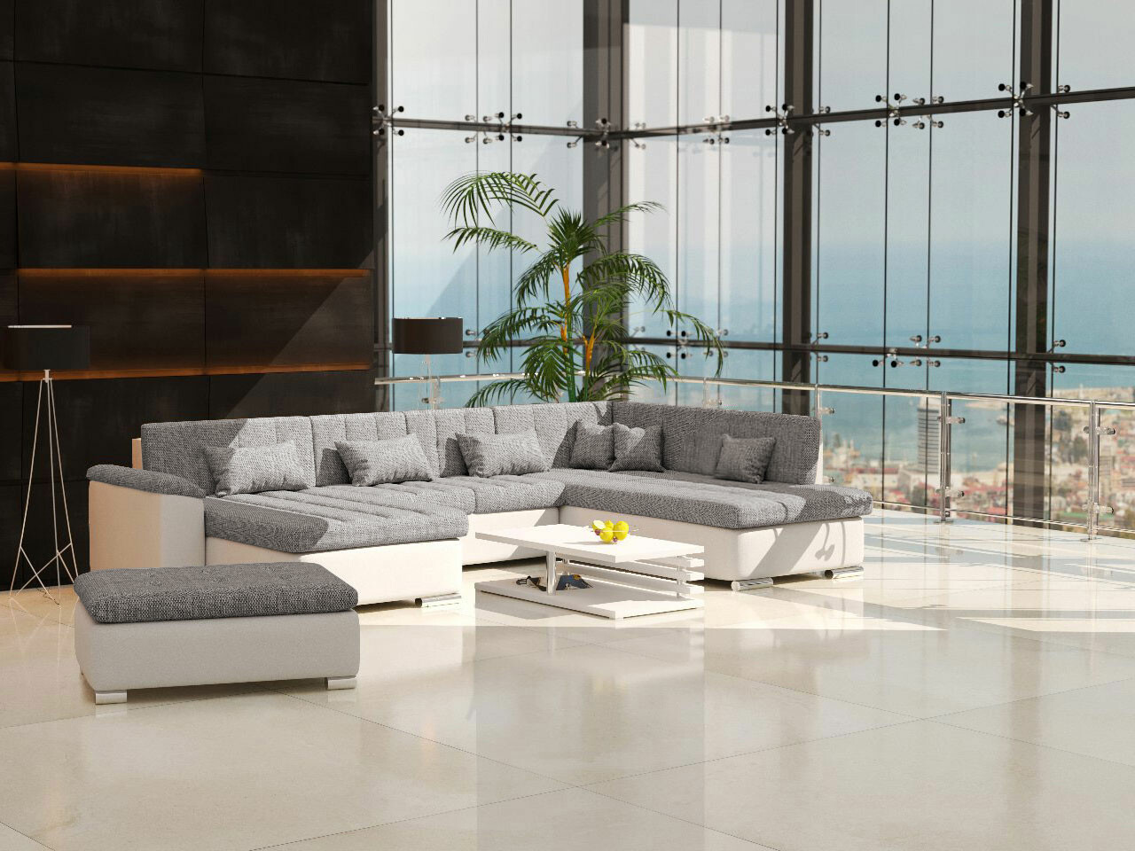 Set mobilier tapițat Comfivo Gemma I (Soft 017 + Lawa 05)