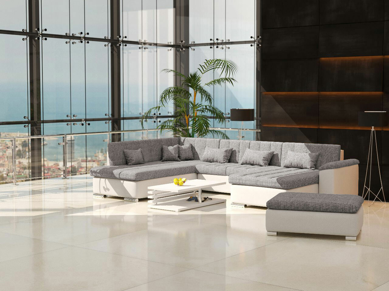 Set mobilier tapițat Comfivo Gemma I (Soft 017 + Lawa 05)