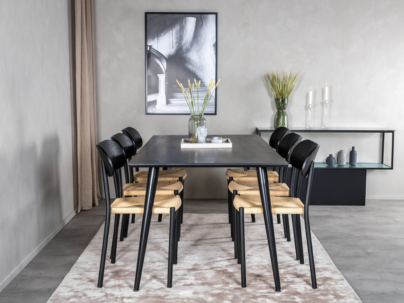 Set de mese Dallas 2574 (Negru + Maro)