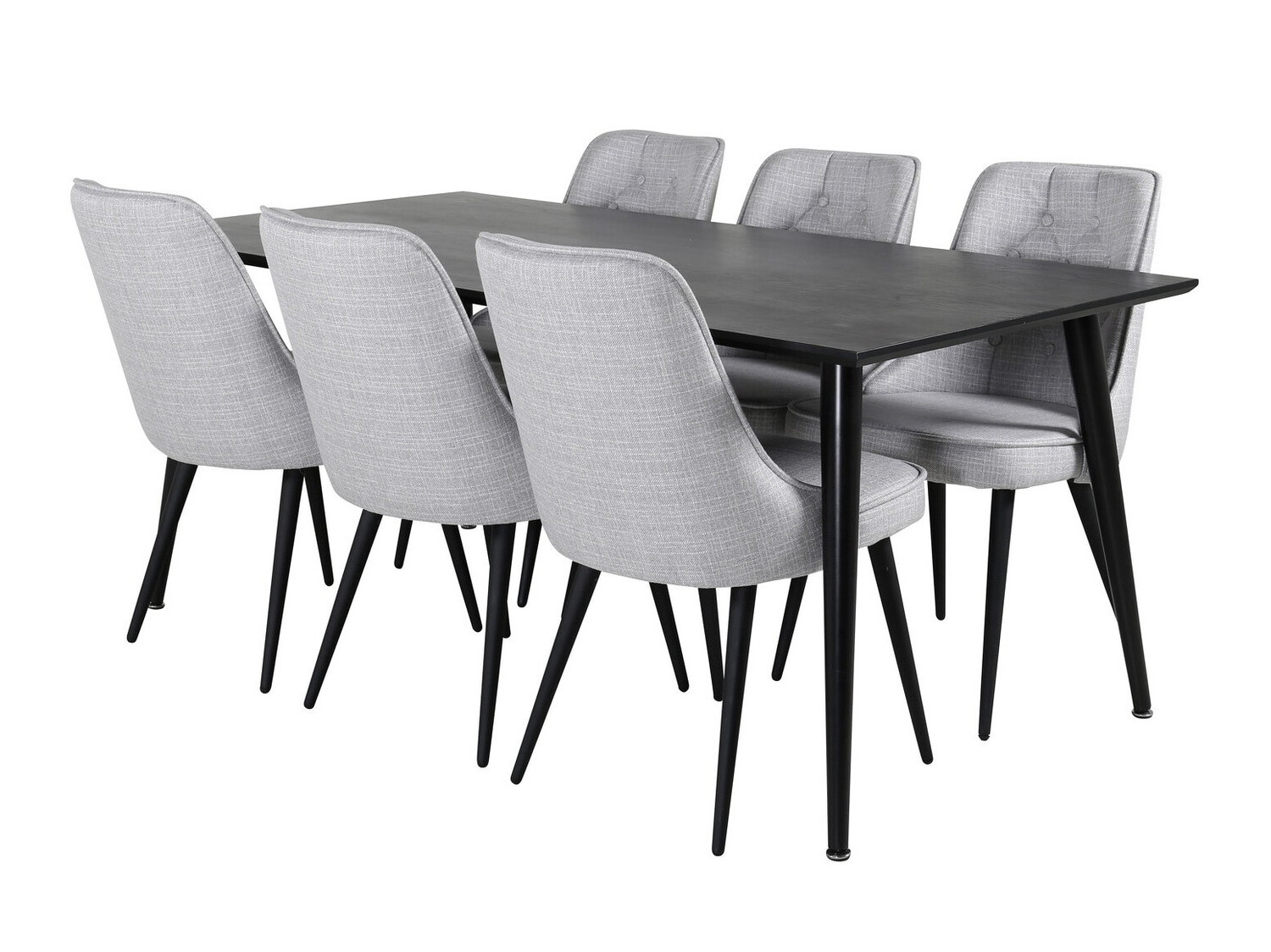 Set de mese Dallas 2593 (Gri deschis + Negru)