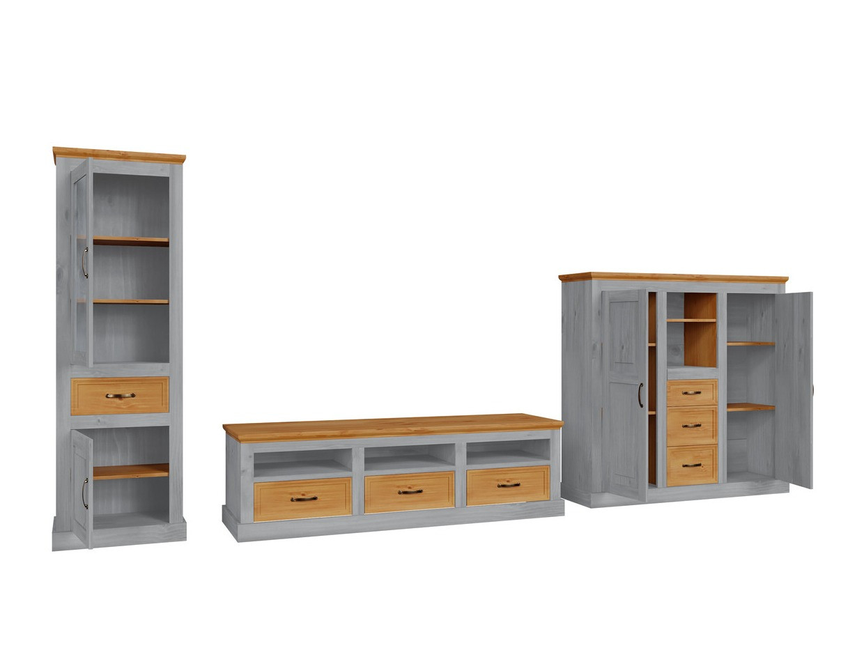 Set de living Tolelio 118 (Gri + Pin)
