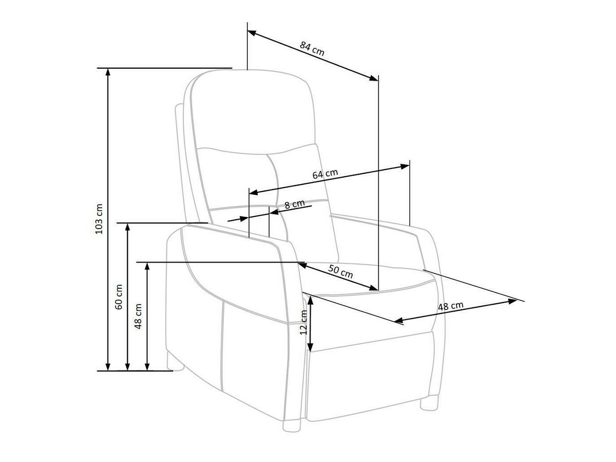 Fotoliu recliner Houston 992 (Bluvel 86)