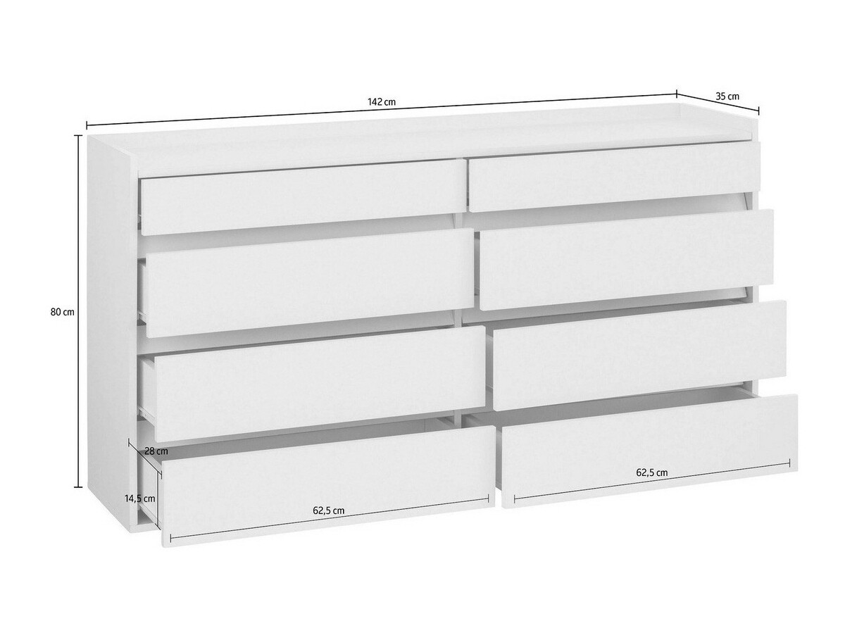 Comodă Ruvciri 100 (Alb)