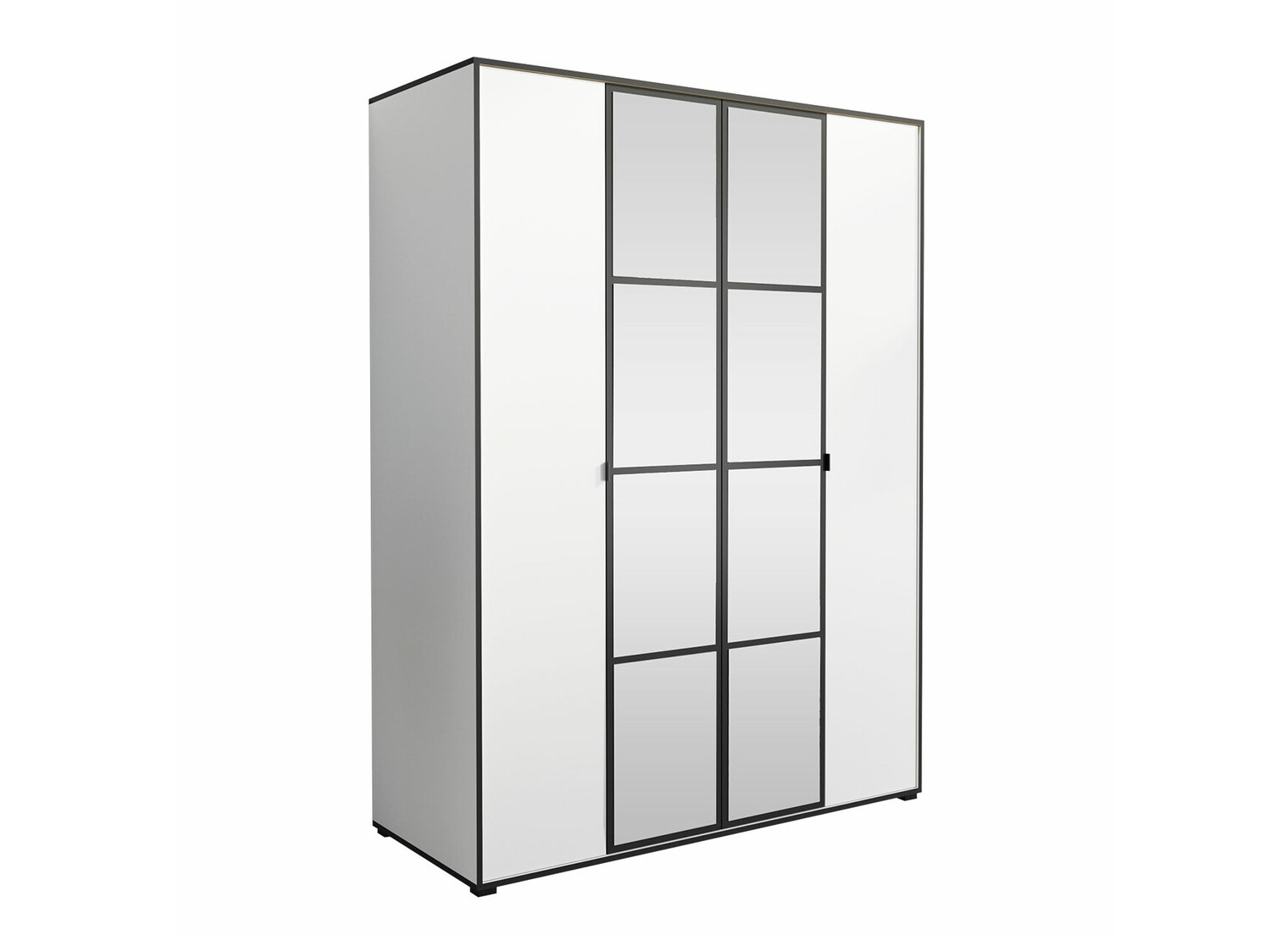 Dulap Toledo 117 (Alb + Negru)