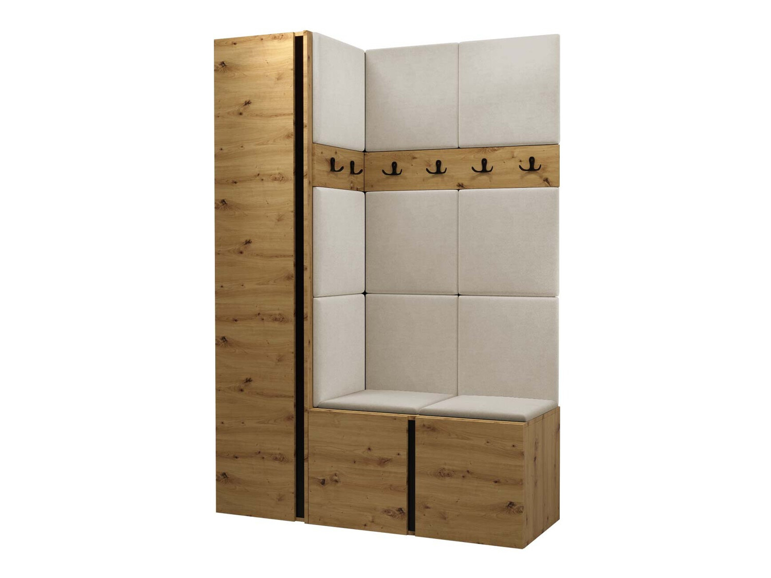 Set de hol Pinis IX (Stejar artizan)