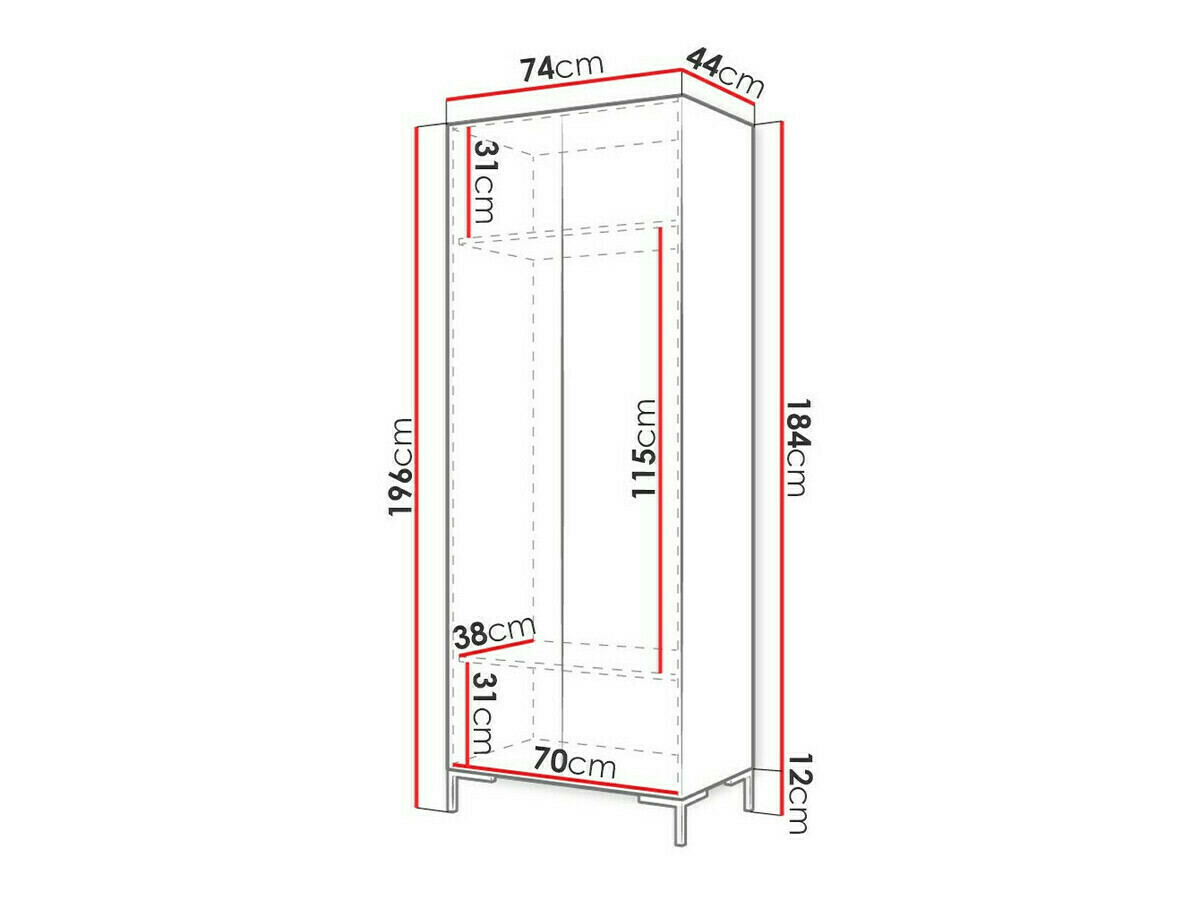 Dulap Nomal I (Negru + Auriu)