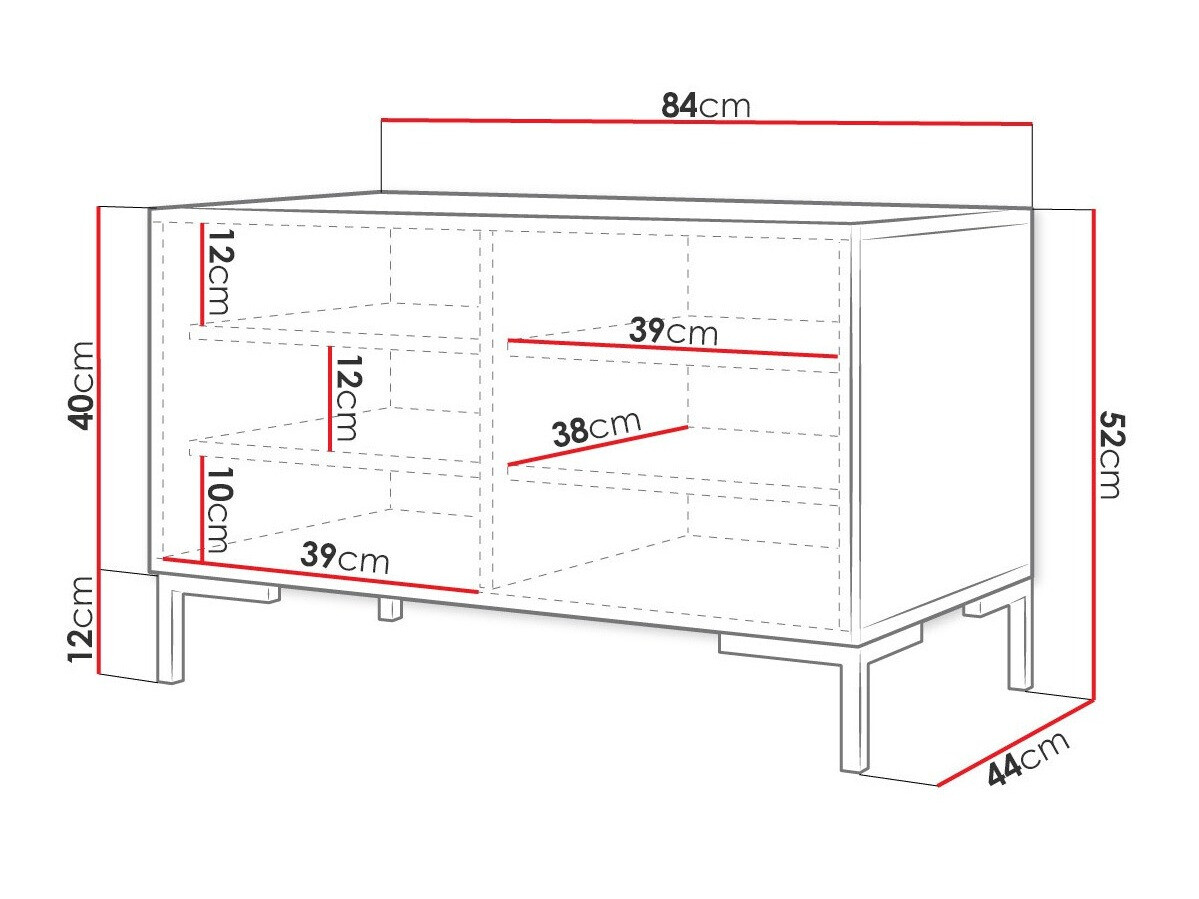 Dulap pantofi Nomal (Alb + Auriu)