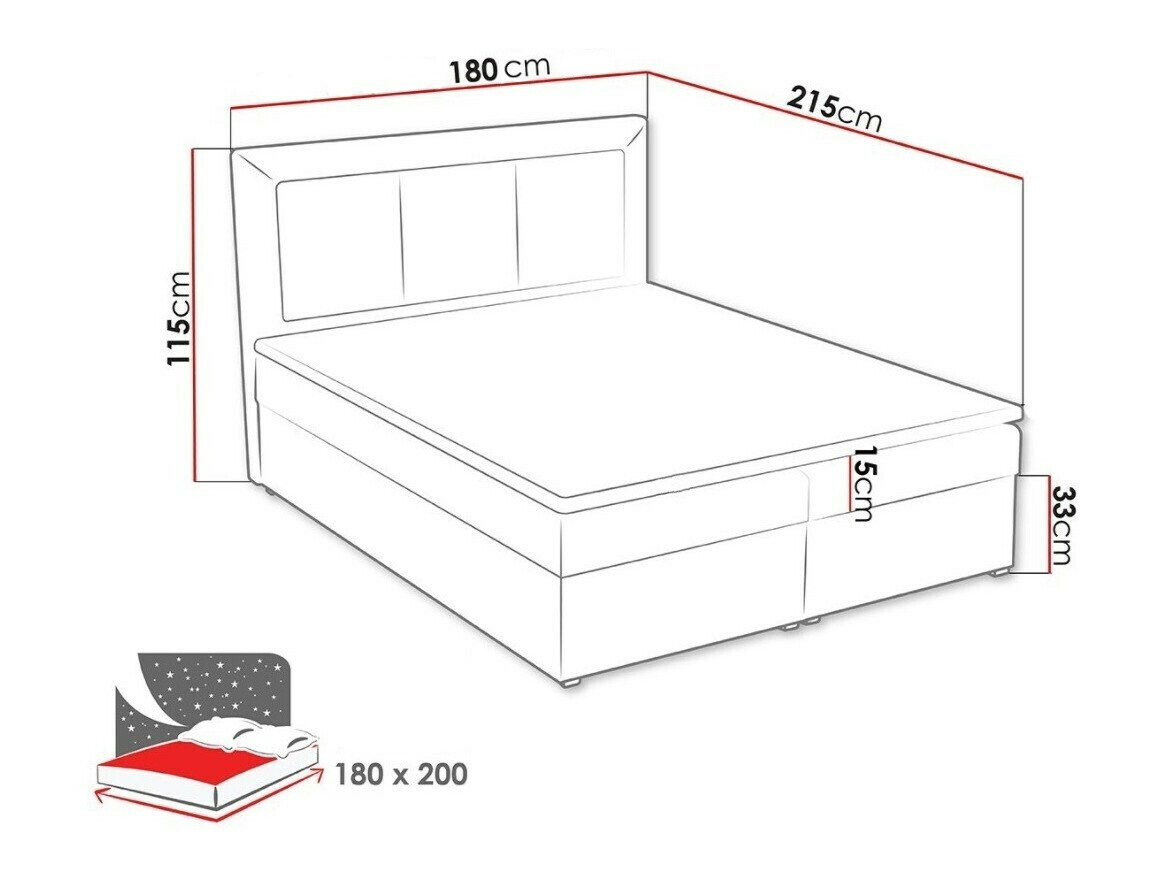 Pat boxspring Pomona 114 (Victoria 14 853)
