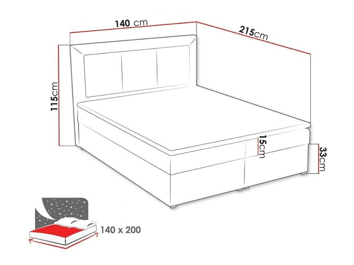 Pat boxspring Pomona 114 (Victoria 14 864)