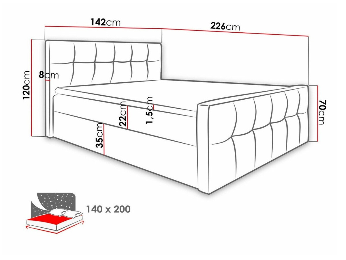 Pat boxspring Scriptum (Soft 010)