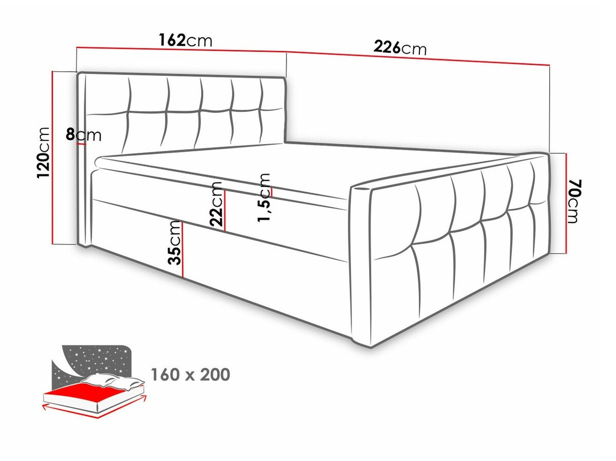 Pat boxspring Scriptum (Soft 010)