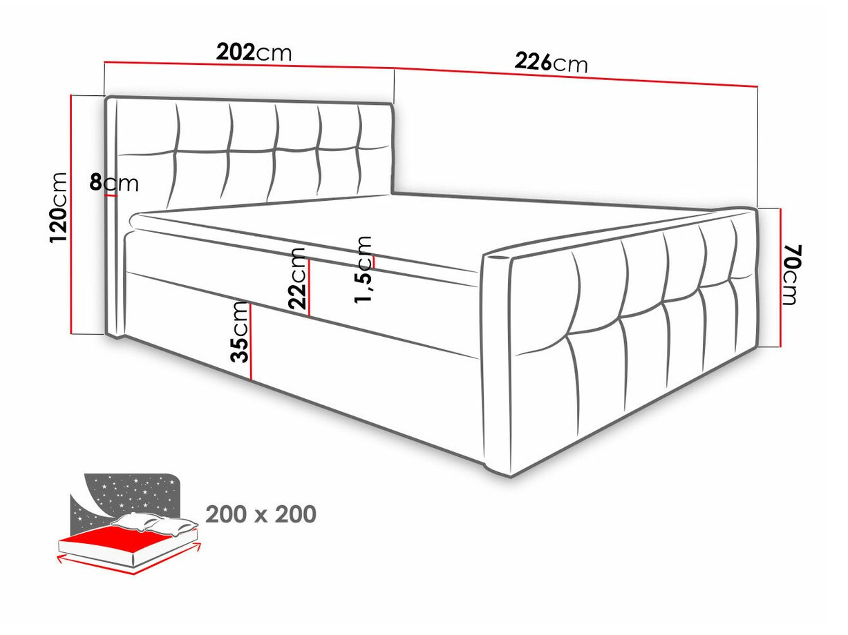 Pat boxspring Scriptum (Soft 017)