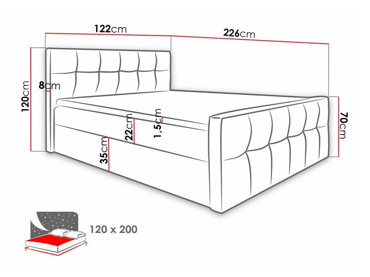 Pat boxspring Scriptum (Soft 029)