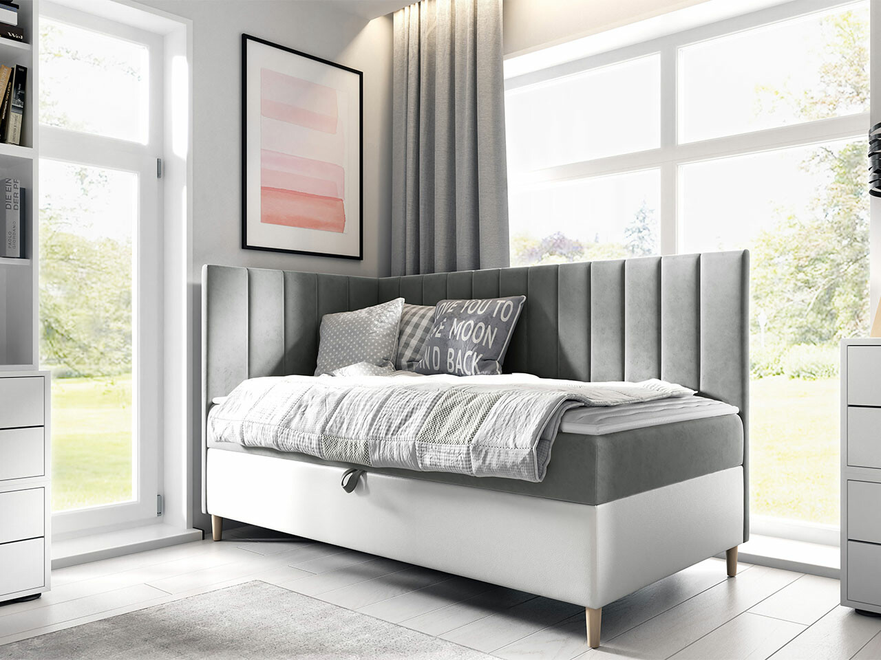 Pat boxspring Lucus (Soft 017 + Fresh 14)