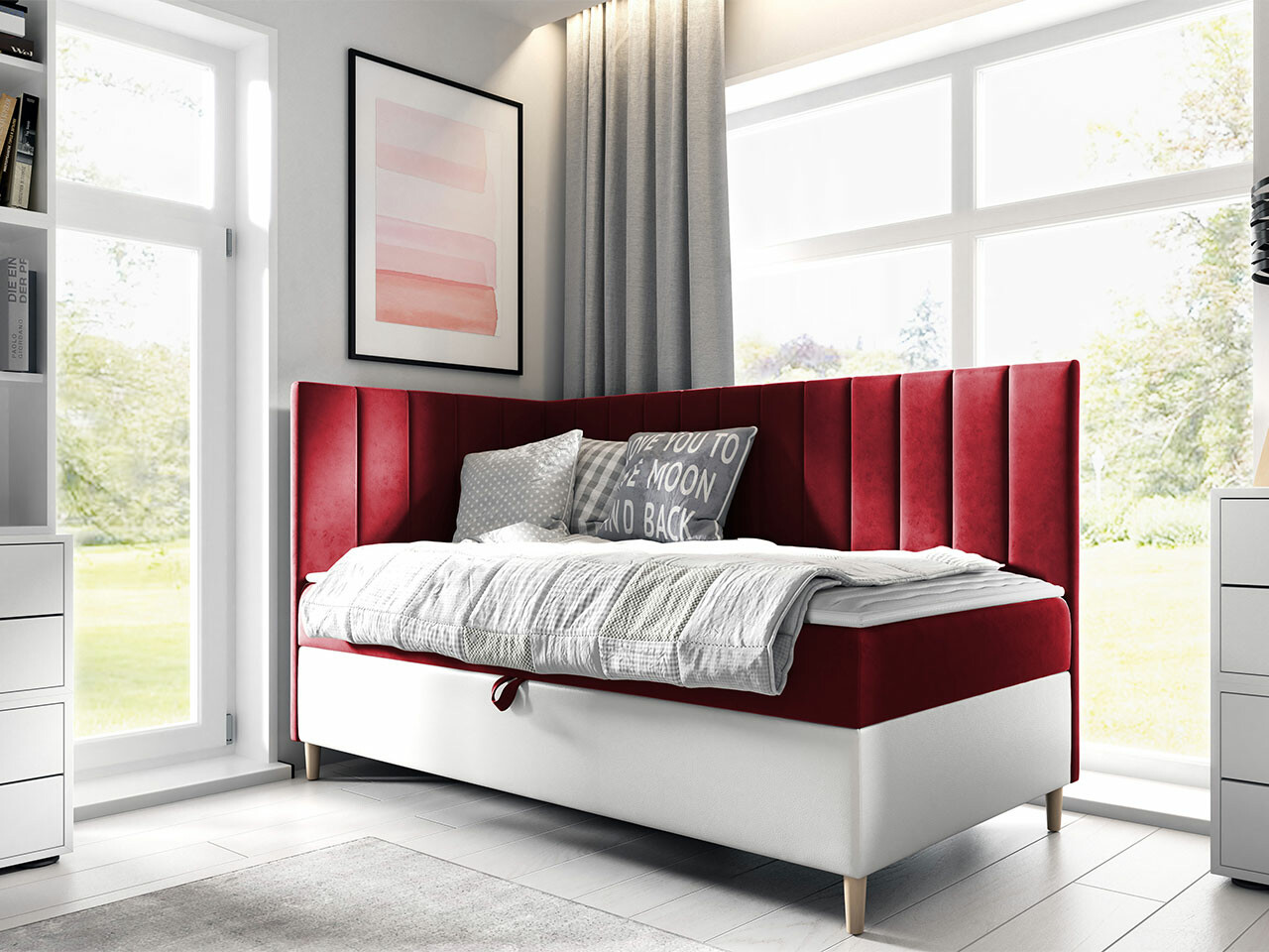 Pat boxspring Lucus (Soft 017 + Fresh 8)