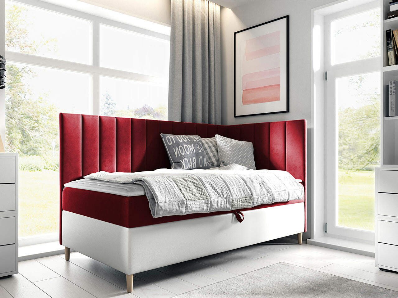 Pat boxspring Lucus (Soft 017 + Fresh 8)