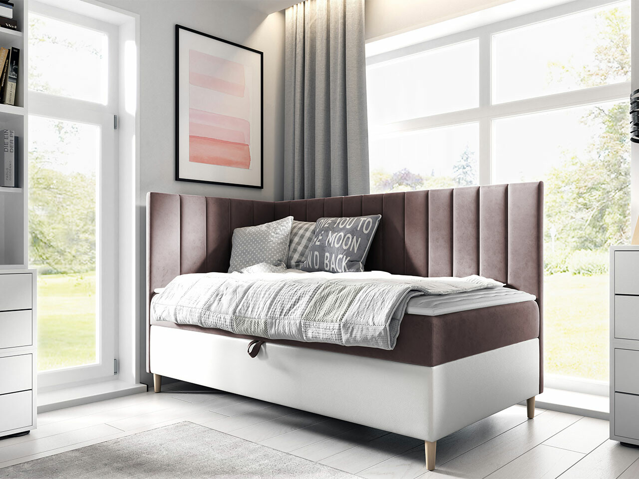 Pat boxspring Lucus (Soft 017 + Fresh 9)