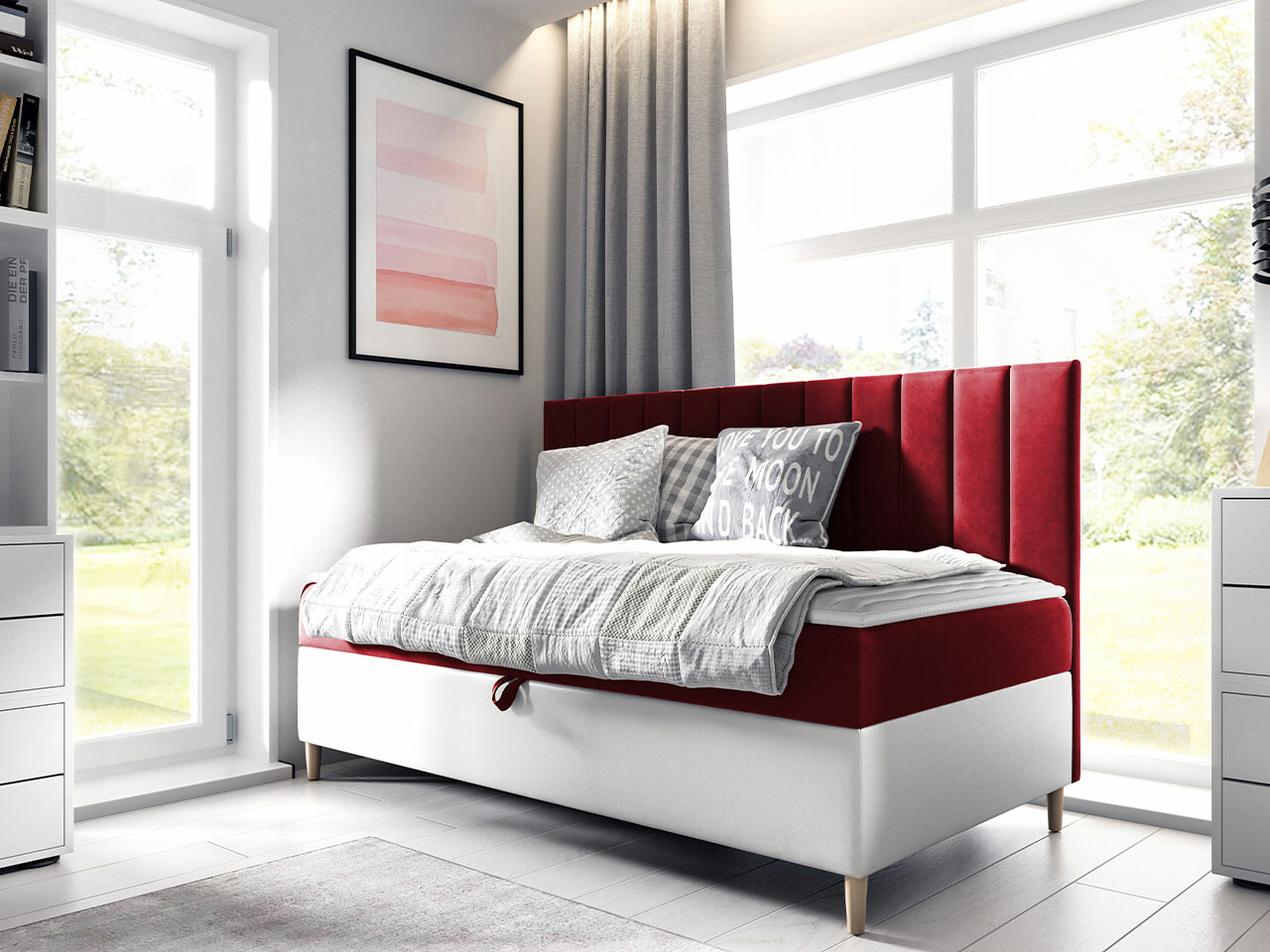 Pat boxspring Lucus I (Soft 017 + Fresh 8)