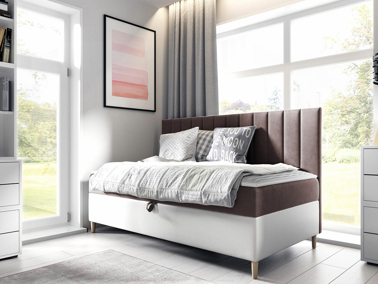 Pat boxspring Lucus I (Soft 017 + Fresh 9)
