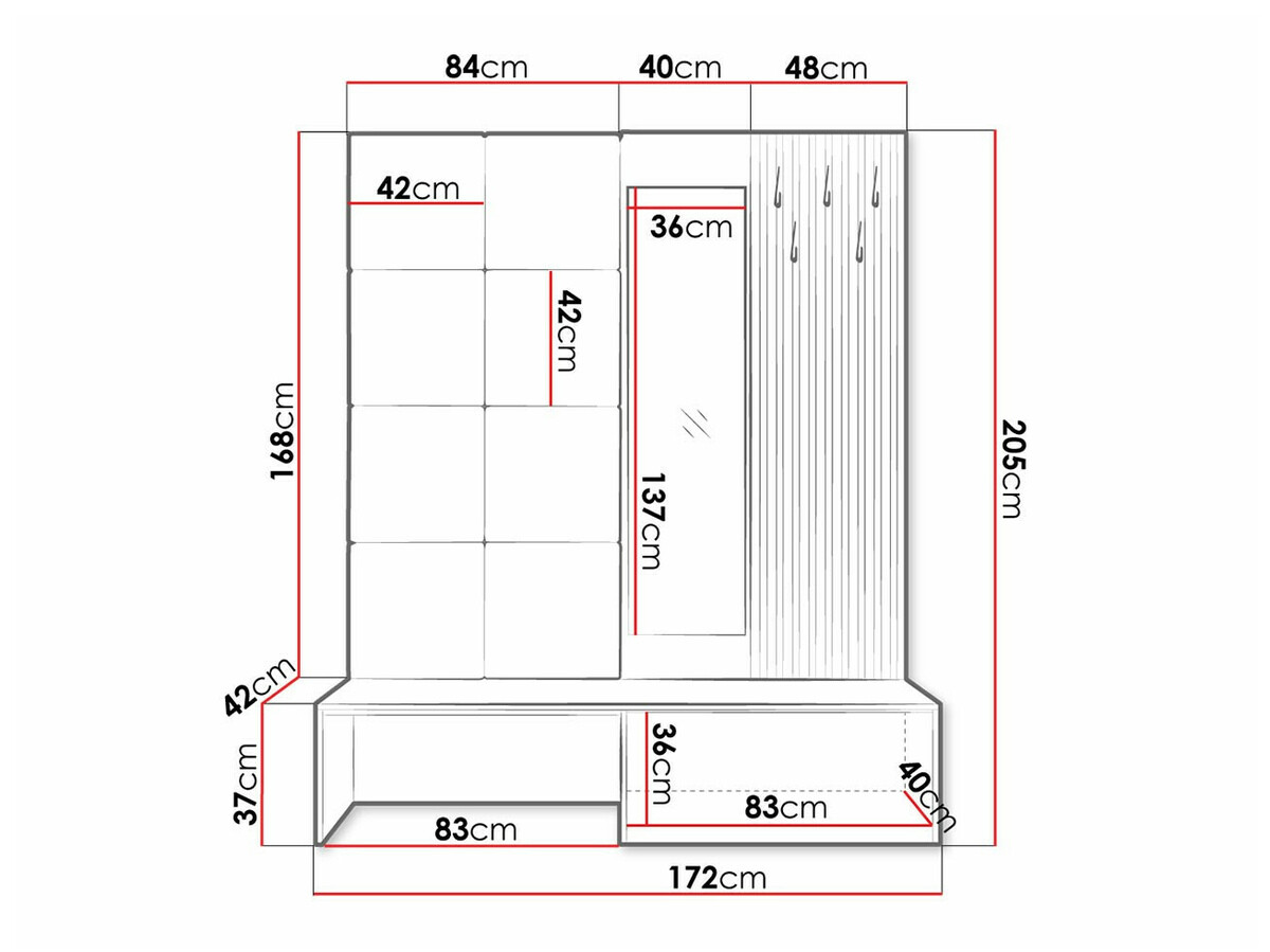 Set de hol Fabor (Stejar artizan + Manila 02)