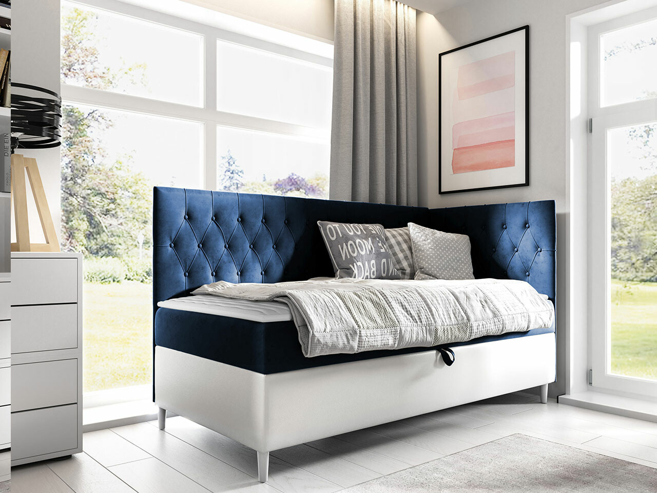 Pat boxspring Lucus III (Soft 017 + Fresh 11)