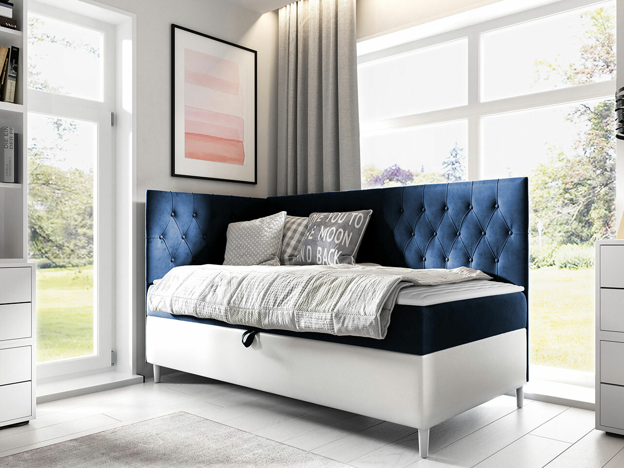 Pat boxspring Lucus III (Soft 017 + Fresh 11)