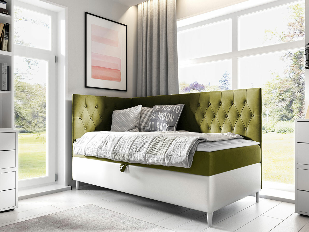 Pat boxspring Lucus III (Soft 017 + Fresh 12)