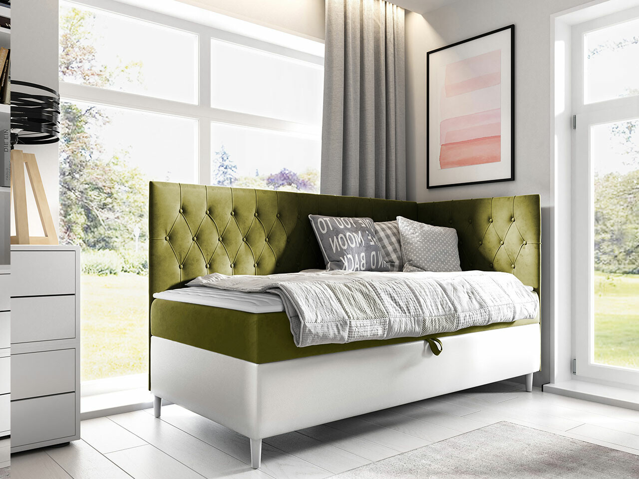 Pat boxspring Lucus III (Soft 017 + Fresh 12)