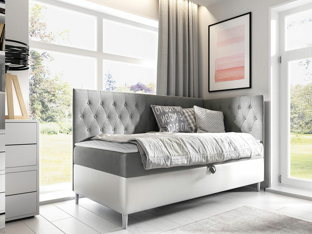 Pat boxspring Lucus III (Soft 017 + Fresh 14)