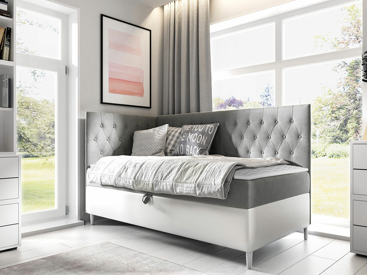 Pat boxspring Lucus III (Soft 017 + Fresh 14)