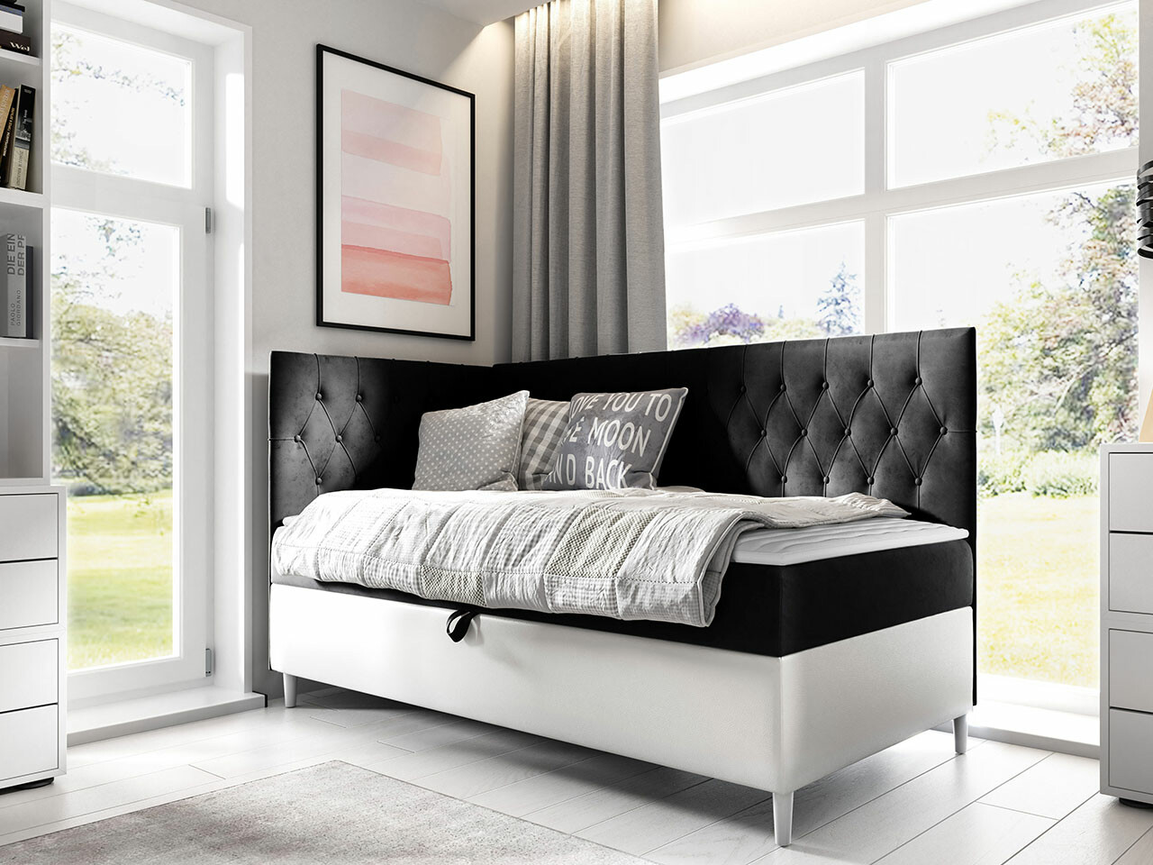Pat boxspring Lucus III (Soft 017 + Fresh 17)