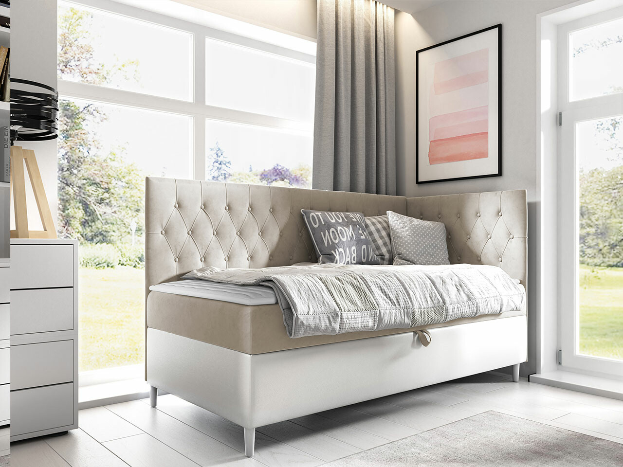 Pat boxspring Lucus III (Soft 017 + Fresh 1)