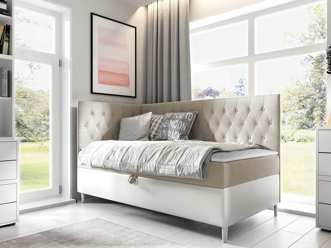 Pat boxspring Lucus III (Soft 017 + Fresh 1)