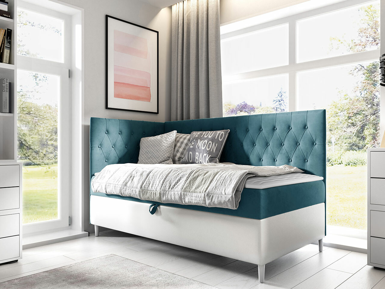 Pat boxspring Lucus III (Soft 017 + Fresh 34)