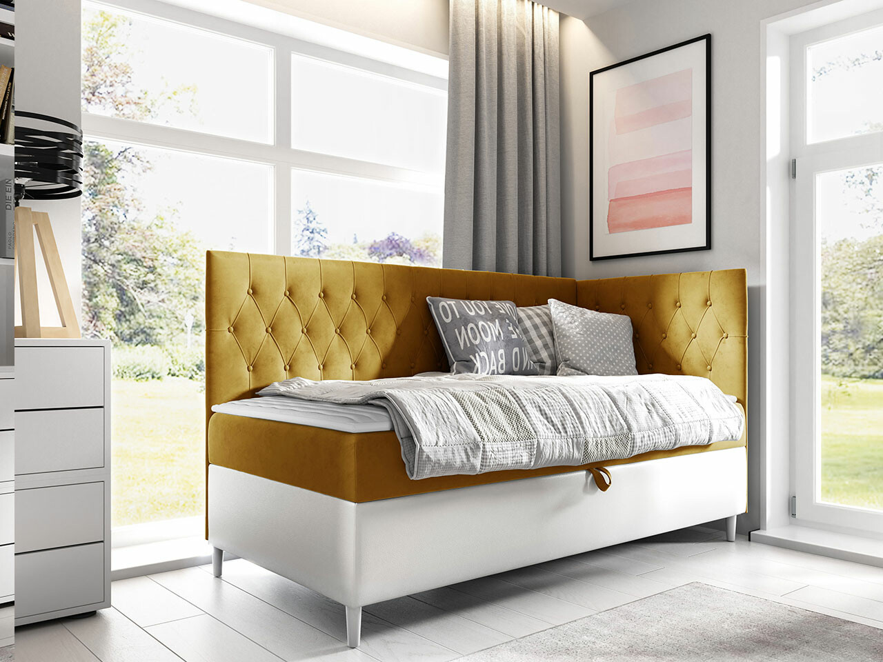 Pat boxspring Lucus III (Soft 017 + Fresh 37)