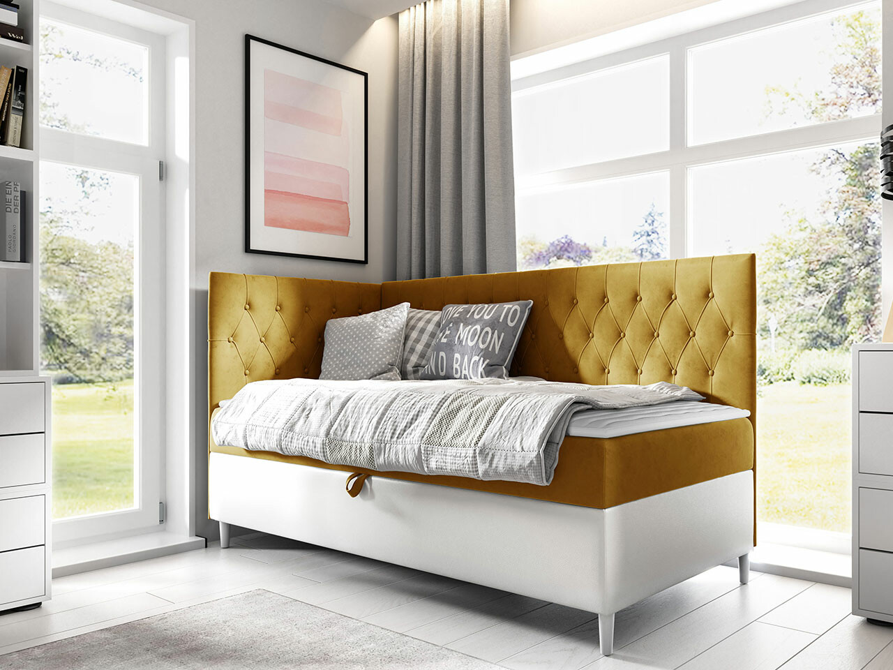Pat boxspring Lucus III (Soft 017 + Fresh 37)