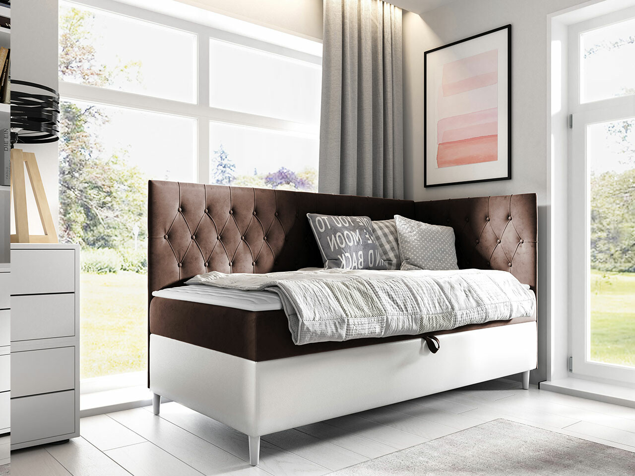 Pat boxspring Lucus III (Soft 017 + Fresh 4)